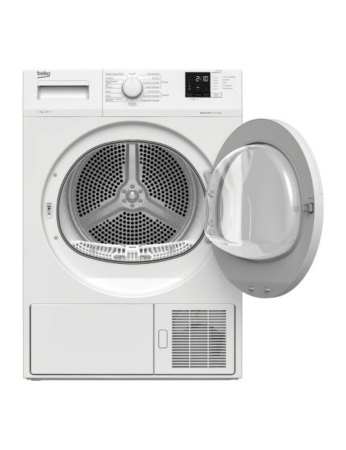 Asciugatrice slim Beko DRXS722W 7 kg pompa di calore colore bianco classe A++