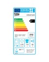 Asciugatrice slim Beko DRXS722W 7 kg pompa di calore colore bianco classe A++