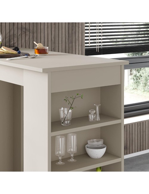 Penisola da cucina Swallow colore cashmere