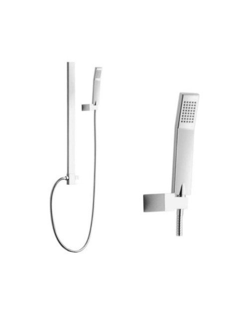 Gruppo Doccia Cromato Soffione e Doccetta Linear Big Prezzo