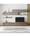 Parete attrezzata Kombat 260 colore hitit e light mocha
