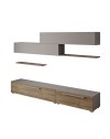 Parete attrezzata Kombat 260 colore hitit e light mocha
