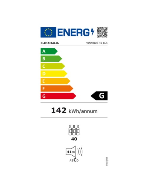 Cantinetta ventilata 36 bottiglie di vino Vinarius40 nero