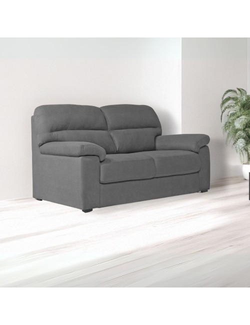 Divano 2 posti Alenda tessuto Penelope22 colore grigio cenere 160x98x92h