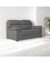Divano 2 posti Alenda tessuto Penelope22 colore grigio cenere 160x98x92h