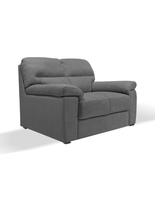 Divano 2 posti Alenda tessuto Penelope22 colore grigio cenere 160x98x92h