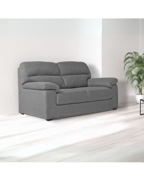 Divano 3 posti Alenda tessuto Penelope22 colore grigio cenere 211x98x92h