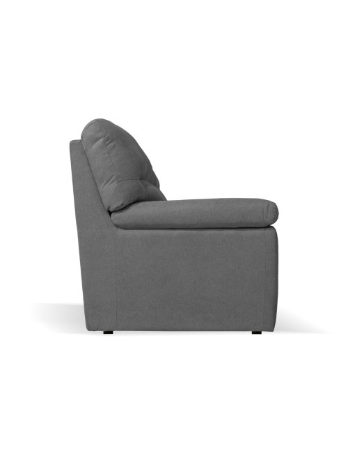 Divano 3 posti Alenda tessuto Penelope22 colore grigio cenere 211x98x92h