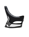 Sedia gaming Rocky in tessuto bicolore con base curva – Nero e Grigio