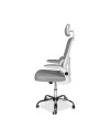 Poltrona ufficio ergonomica con ruote Vibes in rete grigio con base cromata