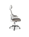 Poltrona ufficio ergonomica con ruote Vibes in rete tortora con base cromata