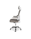 Poltrona ufficio ergonomica con ruote Vibes in rete tortora con base cromata
