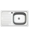 Lavello incasso cucina acciaio 76x43.5 una vasca e gocciolatoio sinistro SA07SX Samet