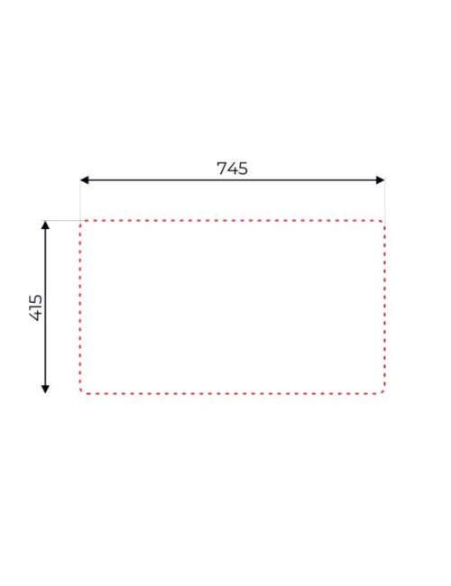 Lavello incasso cucina acciaio 76x43.5 una vasca e gocciolatoio sinistro SA07SX Samet