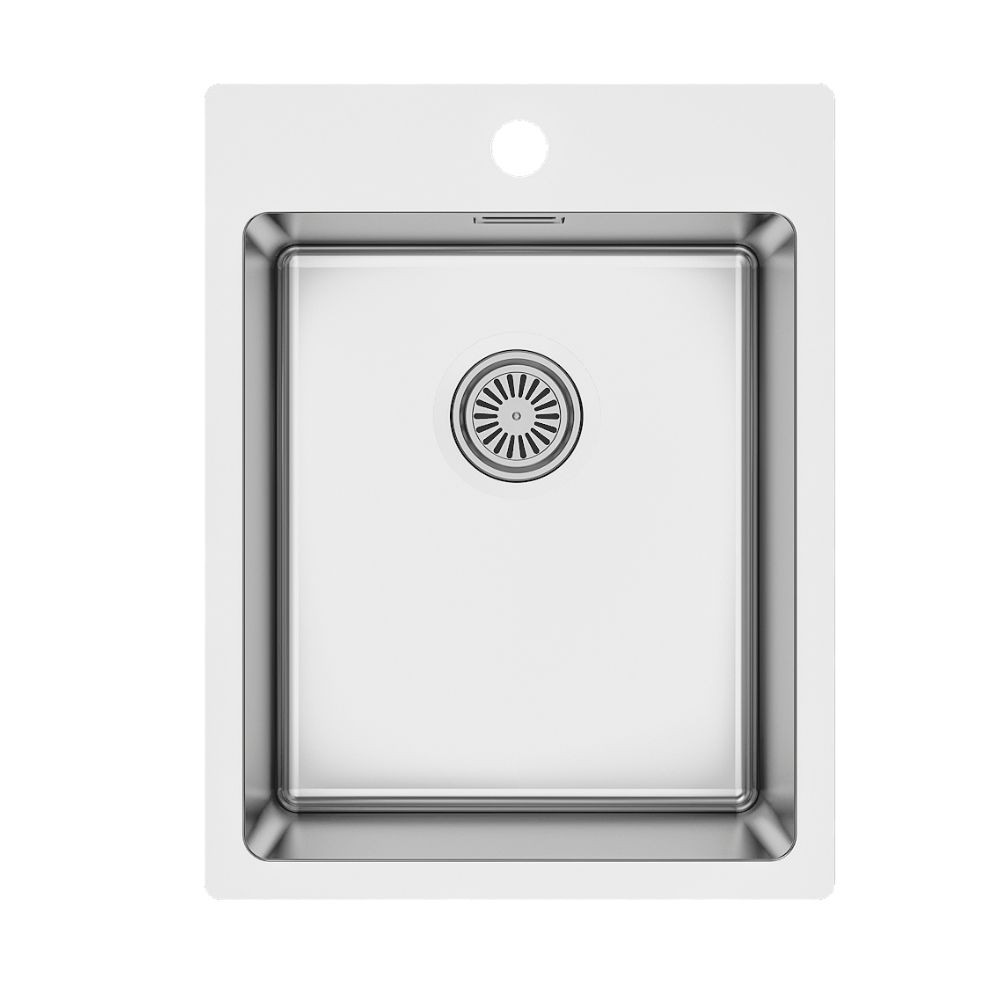 Lavello incasso cucina acciaio 39x50.5x20H una vasca SA349 Samet