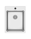 Lavello incasso cucina acciaio 39x50.5x20H una vasca SA349 Samet
