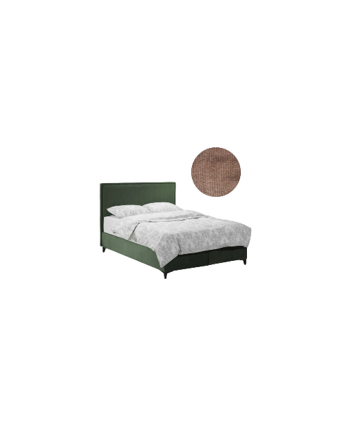 Letto matrimoniale contenitore in velluto tortora Frame – Eleganza e Funzionalità