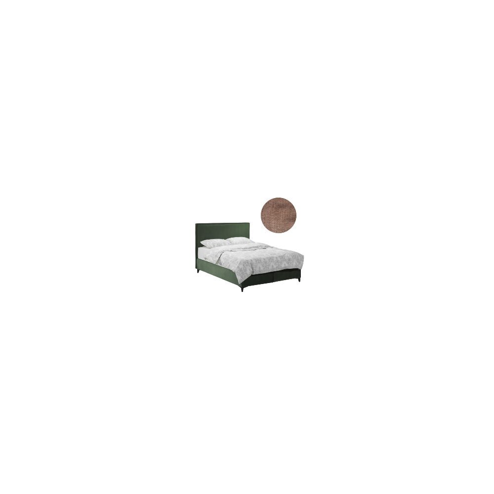 Letto matrimoniale contenitore in velluto tortora Frame – Eleganza e Funzionalità