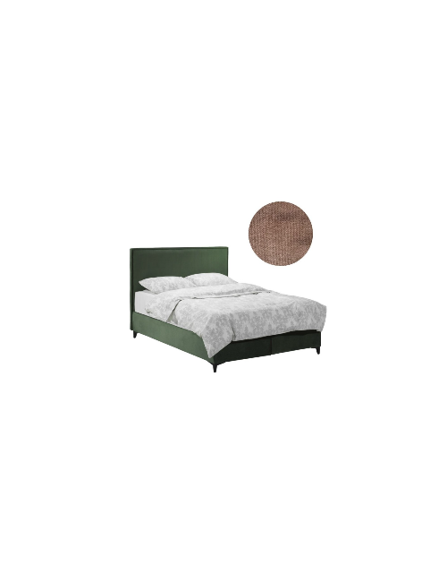 Letto matrimoniale contenitore in velluto tortora Frame – Eleganza e Funzionalità