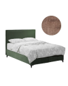 Letto matrimoniale contenitore in velluto tortora Frame – Eleganza e Funzionalità