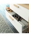 Mobile bagno Nordic: stile scandinavo rovere e bianco e funzionalità 80x45x80H