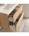 Mobile bagno sospeso rovere Londres 2 cassetti 70x45x59H