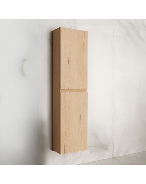 Colonna pensile sospesa bagno colore rovere Londres 2 ante 35x31x150H