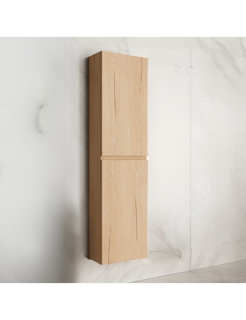 Colonna pensile sospesa bagno colore rovere Londres 2 ante 35x31x150H