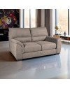 Divano 2 posti Atene in tessuto Easy Clean 158x90x100h colore tortora