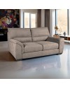 Divano 3 posti Atene in tessuto Easy Clean 198x90x100h colore tortora