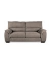 Divano 3 posti Atene in tessuto Easy Clean 198x90x100h colore tortora