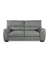 Divano 3 posti Atene in tessuto Easy Clean 198x90x100h colore grigio