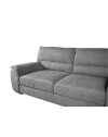 Divano 3 posti Atene in tessuto Easy Clean 198x90x100h colore grigio