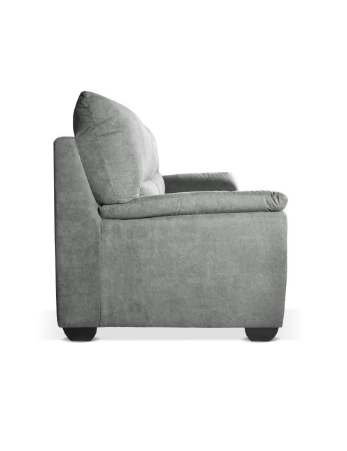 Divano 3 posti Atene in tessuto Easy Clean 198x90x100h colore grigio