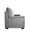 Divano 3 posti Atene in tessuto Easy Clean 198x90x100h colore grigio