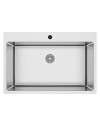 Lavello cucina da incasso una vasca 76x50.5x20H inox lucido SA233