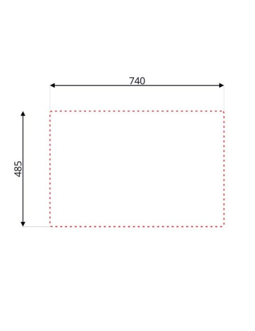 Lavello cucina da incasso una vasca 76x50.5x20H inox lucido SA233