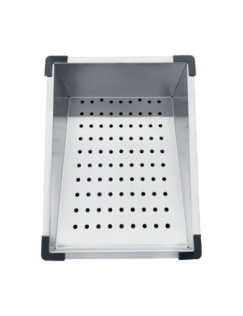 Lavello cucina da incasso una vasca 74x45x20H inox spazzolato SA3541 con accessori