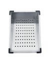 Lavello cucina da incasso una vasca 74x45x20H inox spazzolato SA3541 con accessori