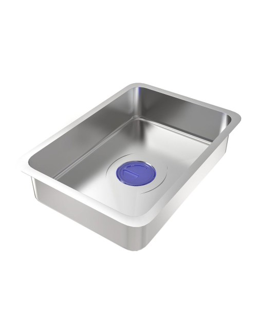 Lavello cucina da incasso una vasca 74x45x20H inox spazzolato SA3541 con accessori