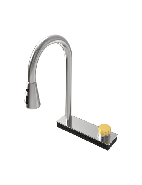 Lavello cucina da incasso una vasca 74x45x20H inox spazzolato SA3541 con accessori