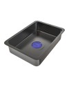 Lavello cucina da incasso una vasca 74x45x20H inox acciaio nero SA3541 con accessori