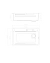 Lavello cucina da incasso una vasca 74x45x20H inox acciaio nero SA3541 con accessori