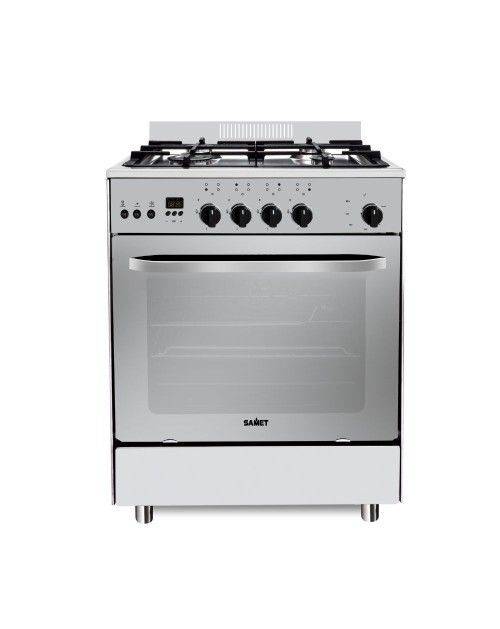 Cucina a gas Samet Stromboli 60x60 con forno a gas e grill elettrico – Inox Classe A