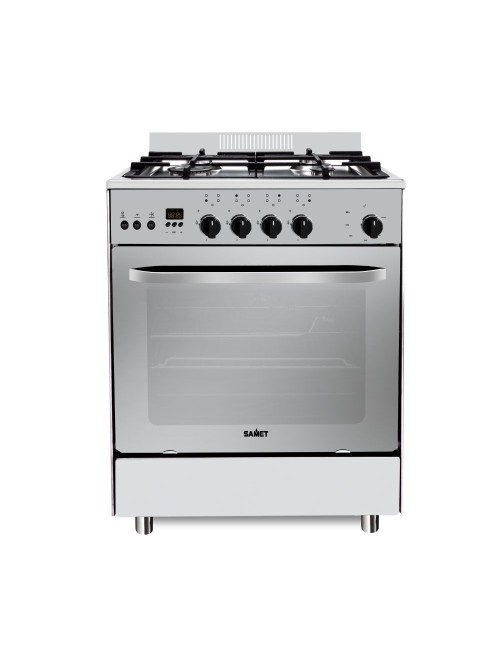 Cucina a gas Samet Stromboli 60x60 con forno a gas e grill elettrico – Inox Classe A