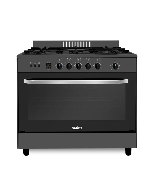 Cucina a gas Samet Stromboli 90x60 cm con forno e grill elettrici – Nera Classe A
