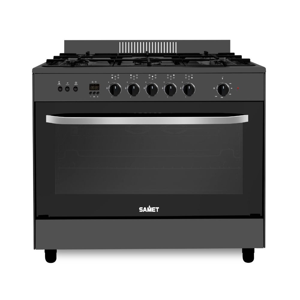 Cucina a gas Samet Stromboli 90x60 cm con forno e grill elettrici – Nera Classe A