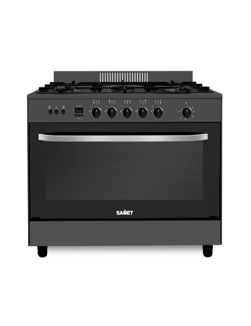 Cucina a gas Samet Stromboli 90x60 cm con forno e grill elettrici – Nera Classe A