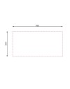 Lavello cucina da appoggio 120x60 due vasche con gocciolatoio sinistro SA46SX