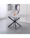Tavolo rotondo allungabile Rut 100x100x77H colore cemento